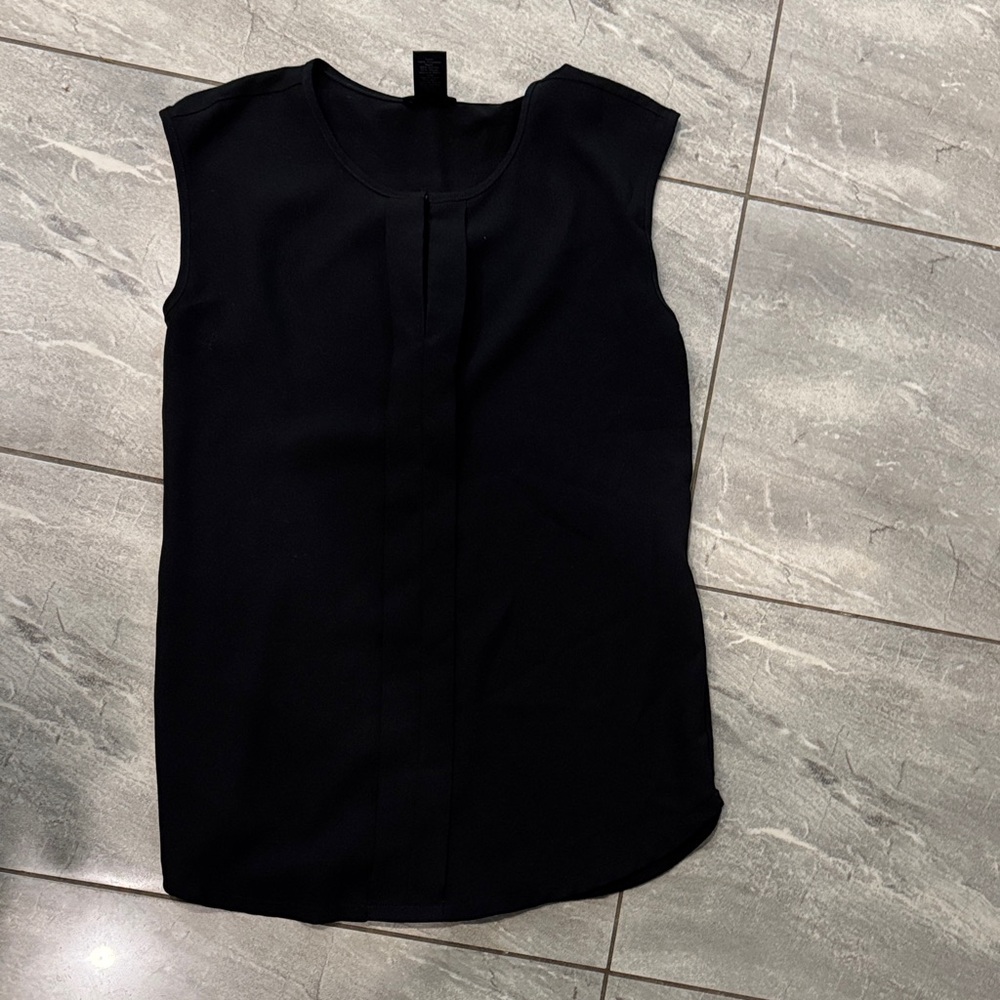 Ann Taylor Sleeveless Black Top